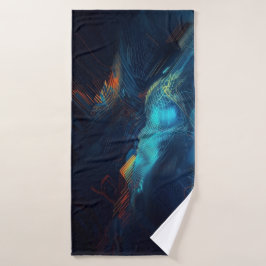 Toalha De Banho Serviette de plage art abstrait 