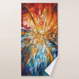 Toalha De Banho Serviette de plage art abstrait 