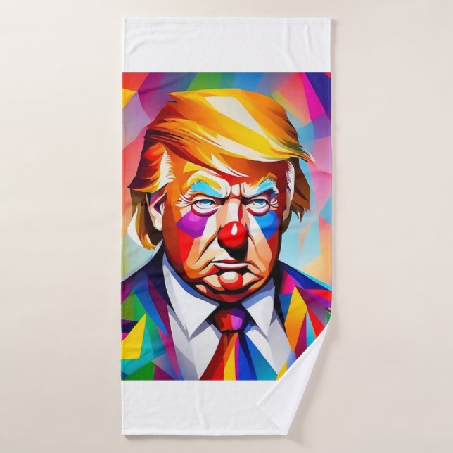 Toalha De Banho Serviette de plage art abstrait Donald Trump (Toalha de Banho)