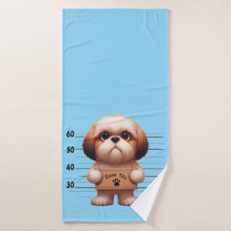 Toalha De Banho Shih Tzu Malandro