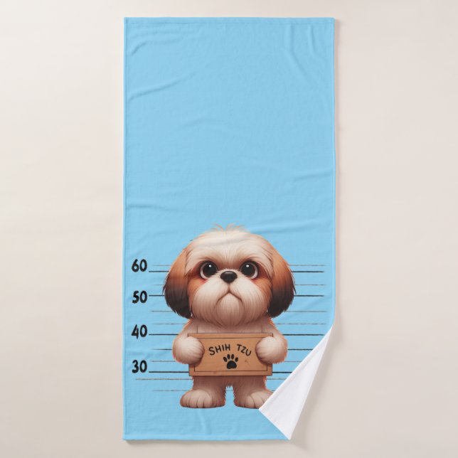Toalha De Banho Shih Tzu Malandro (Toalha de Banho)