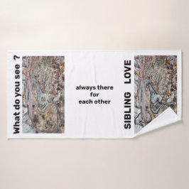 Toalha De Banho Sibling Love Bath Towel