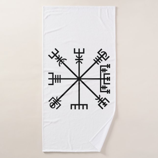 Toalha De Banho Símbolo de Vegvisir (Toalha de Banho)