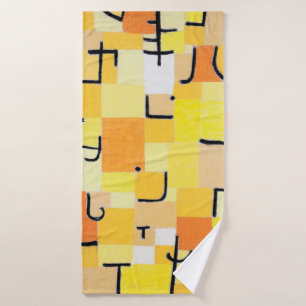 Toalha De Banho Sinais em amarelo, Paul Klee