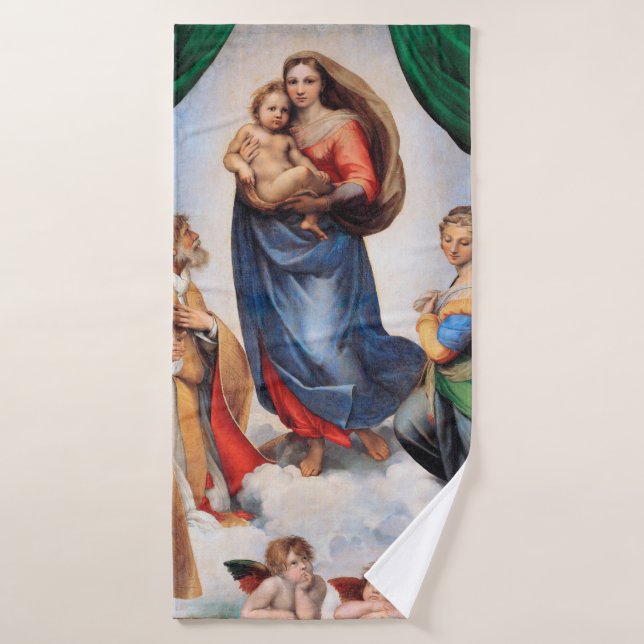 Toalha De Banho Sistine Madonna, Raphael (Toalha de Banho)