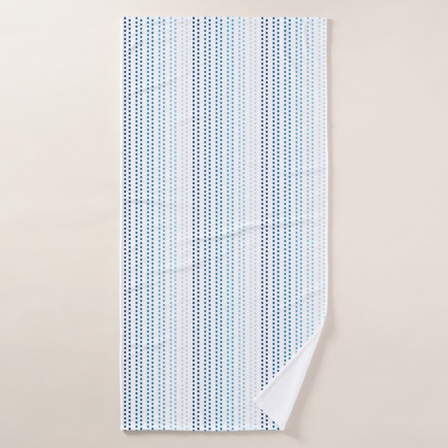 Toalha De Banho Sombras de Azul com Cor de Fundo Alterável (Toalha de Banho)