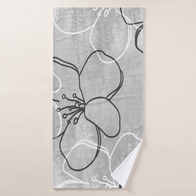 Toalha De Banho Sonho de Flor de Maçã: Ornamento de Abstrato (Toalha de Banho)