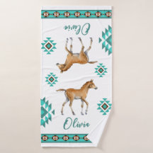 Southwestern turquoise country horse custom gift