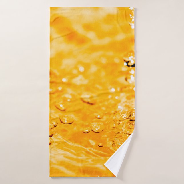 Toalha De Banho Superfície limpa líquida com ondulação de água (Toalha de Banho)