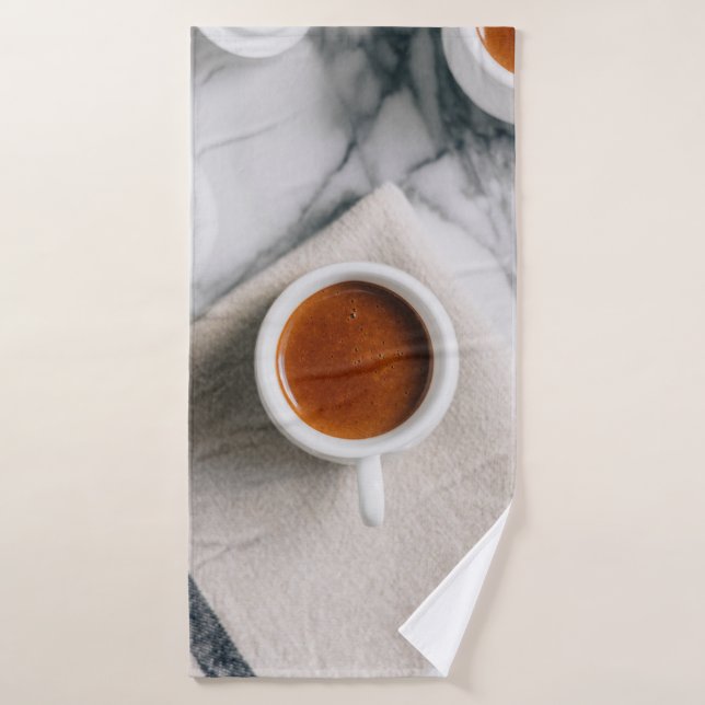 TOALHA DE BANHO TEACUP DE CERAMIA BRANCA PREENCHIDO COM LÍQUIDO VE (Toalha de Banho)