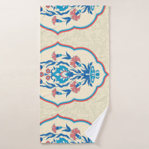 Toalha De Banho Tecido Étnico Floral: Elegância Invisível