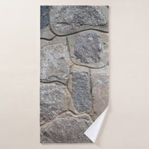 Toalha De Banho Texto antigo da alvenaria de pedra, abstrato, arqu