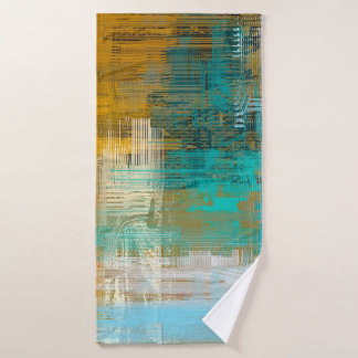 Toalha De Banho textura de abstrato. Ilustração 2d. Mão expressiva