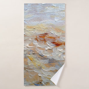 Toalha De Banho Textura de pinturas de óleo, fundo de arte fino,ab