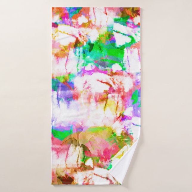 Toalha De Banho Textura geométrica repete padrão clássico abstrato (Toalha de Banho)