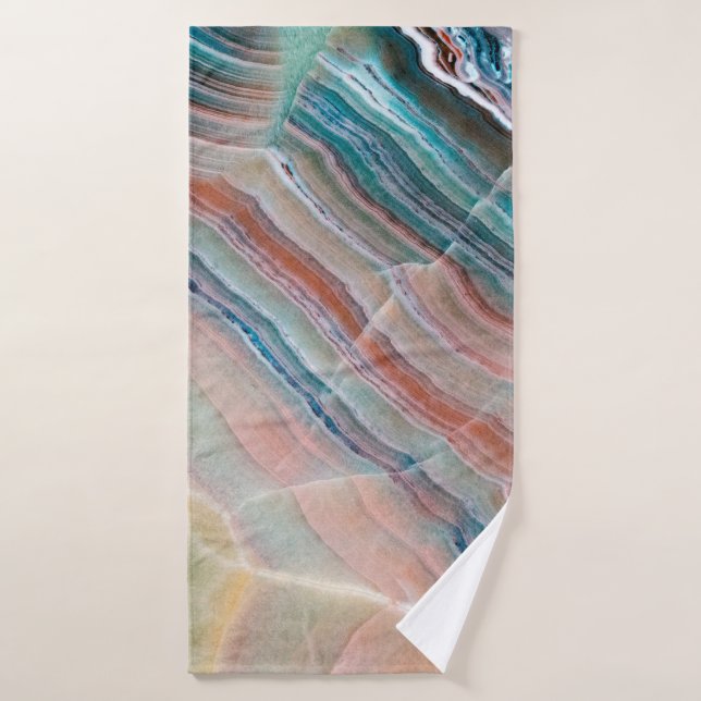 Toalha De Banho textura onyx marble, fundo de pedras naturais (Toalha de Banho)