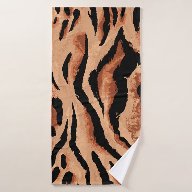 Toalha De Banho tigre sem costura, padrão de pele leopardo (Toalha de Banho)