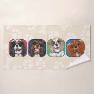 Toalha De Banho Todos Os Quatro Cavaleiros Rei Charles, Cute