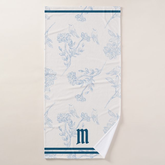 Toalha De Banho Toile Monogramed Parisianne Bath Toel (Toalha de Banho)