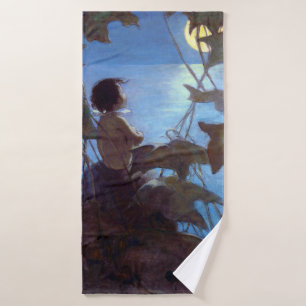 Toalha De Banho Tom Assistindo a Lua, Jessie Willcox Smith