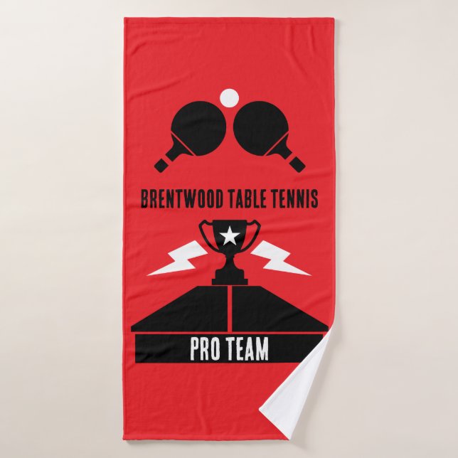 Toalha De Banho Torneio de Tênis de mesa de  (Toalha de Banho)