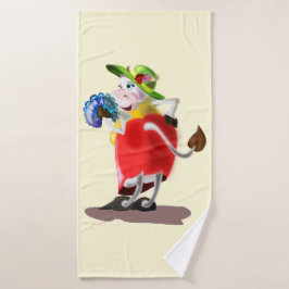 Toalha De Banho Torneira de Banho Personalizada com Vaca de Moda D