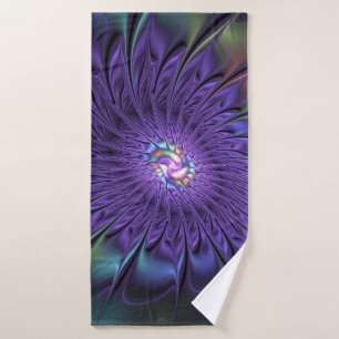Toalha De Banho Trendy Colorful Modern Abstrato Fractal