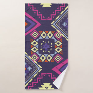 Toalha De Banho Tribal, origem geométrica primitiva.