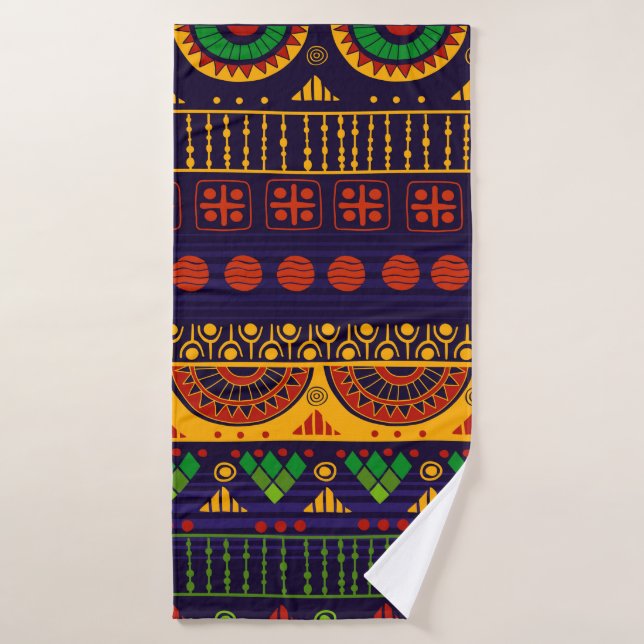 Toalha De Banho Tribal seamless pattern.  (Toalha de Banho)
