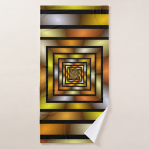 Toalha De Banho Túnel Luminoso - Gráfico Fratural Trippy