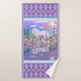 Toalha De Banho Um Paraíso roxo