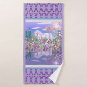 Toalha De Banho Um Paraíso roxo