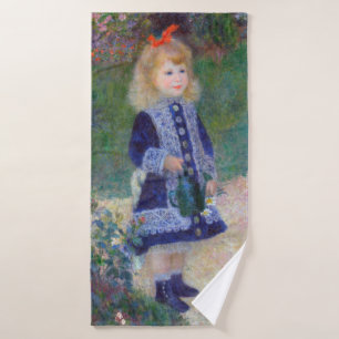 Toalha De Banho Uma Menina com um Regador, Renoir