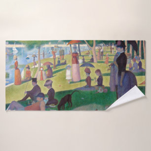 Toalha De Banho Uma tarde de domingo em La Grande Jatte, Seurat