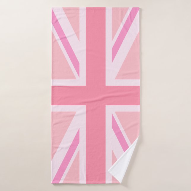 Toalha De Banho Union Jack cor-de-rosa/bandeira (Toalha de Banho)