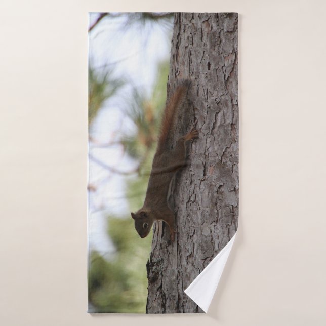 Toalha De Banho Upside Down Squirrel Bath Towel (Toalha de Banho)