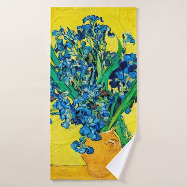 Toalha De Banho Vase com irlandeses, Van Gogh (Toalha de Banho)