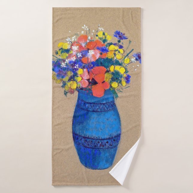 Toalha De Banho Vase das Flores, Redon (Toalha de Banho)