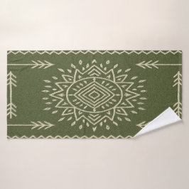 Toalha de Banho Verde Sage Silenciada