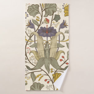 Toalha De Banho Vintage Floral Vintage padrão uniforme. Plano ret