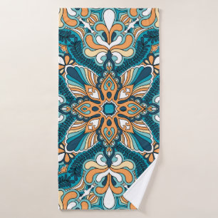 Toalha De Banho vintage paisley kerhead ornament impressão. Cabe