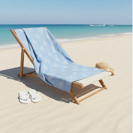 Toalha De Banho Wellness Waters Gym Towel - Icy Blue Snowflake 