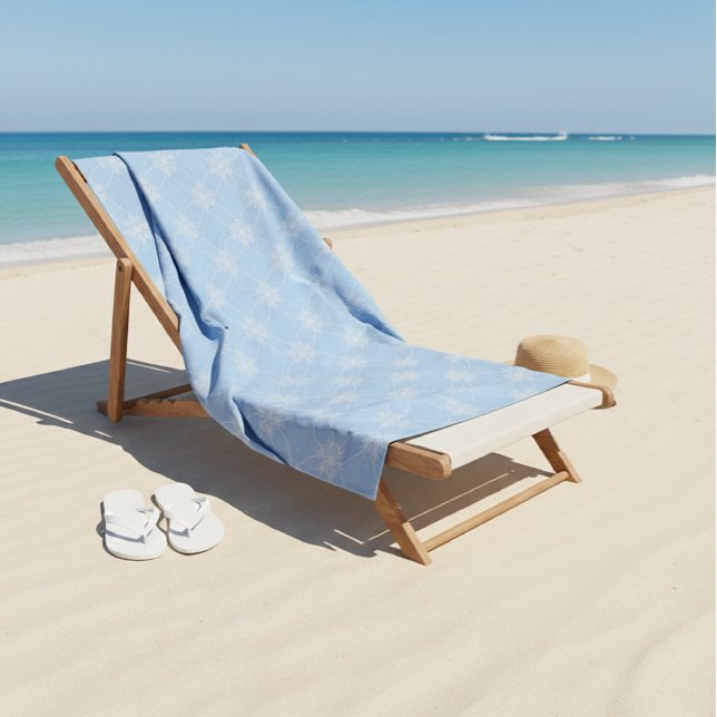 Toalha De Banho Wellness Waters Gym Towel - Icy Blue Snowflake  (Criador carregado)