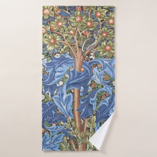 Toalha De Banho William Morris Woodpecker Tapeçaria Vintage Floral