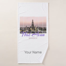 Toalha De Banho Win Arun Temple Bangkok Tailândia Sunset Souvenir
