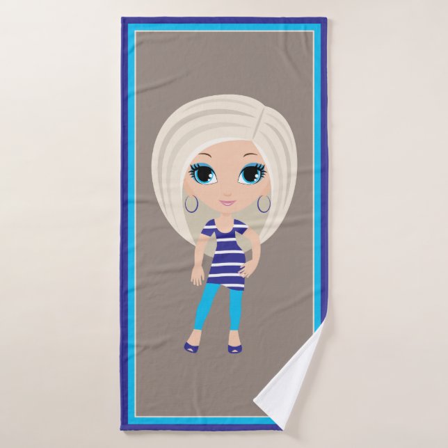 Toalha De Banho Woman Cartoon Bath Towel (Toalha de Banho)