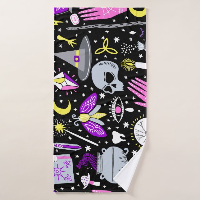 Toalha De Banho Xadrez de tartan castanho-laranja-vírgula. (Toalha de Banho)