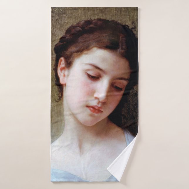 Toalha De Banho Young Girl, Bouguereau (Toalha de Banho)