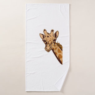 Toalha De Banho Zoo Giraffe Animal - Zootecnista Africano Saf