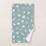 Toalha de Cachorro Impresso de Paw Verde Sage<br><div class="desc">Mantenha o seu filhote seco e aconchegante com esta toalha verde de cachorro moderna,  com um padrão de pata fofo. Suave,  absorvente e na moda,  é perfeito para o tempo de banho,  o aliciamento ou aventuras ao ar livre. Um encantador essencial para amantes de cães.</div>